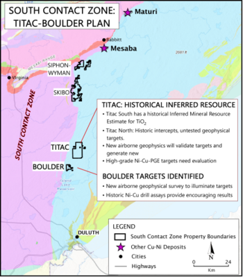 Green Bridge Metals Corporation Plans to Complete Current Mineral Resource Estimate Report on the Titac Property in the South Contact Zone, Minnesota: https://www.irw-press.at/prcom/images/messages/2024/76643/08252024_GRBM_PRcom.001.png