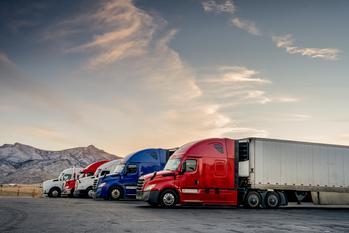 Why Saia and Old Dominion Stocks Are in the Fast Lane Today: https://g.foolcdn.com/editorial/images/779611/row-of-trucks-at-a-truck-stop-getty.jpg
