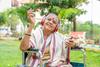 Planning to Retire in 2033? Take These Steps Before You Leave Your Job.: https://g.foolcdn.com/editorial/images/744260/hindu-or-jain-lady-in-wheelchair-with-headphones.jpg