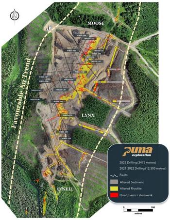 Puma Increases the High-Grade Gold Footprint of the Lynx Gold Zone and Extends it at Depth: https://www.irw-press.at/prcom/images/messages/2023/72451/Puma_103123_ENPRcom.004.jpeg