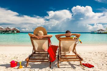 Is Airbnb a Buy Now?: https://g.foolcdn.com/editorial/images/693269/man-and-woman-relaxing-in-lounge-chairs-on-a-beach-in-the-maldives-mature-couple-vacation-early-retirement.jpg