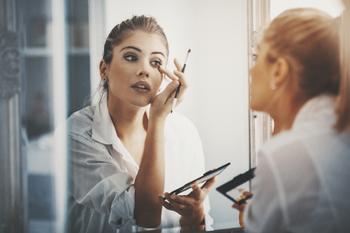 Here's Why Ulta Beauty Is One of the Smartest Stocks to Buy on the Dip: https://g.foolcdn.com/editorial/images/778018/lady-does-makeup-in-mirror.jpg