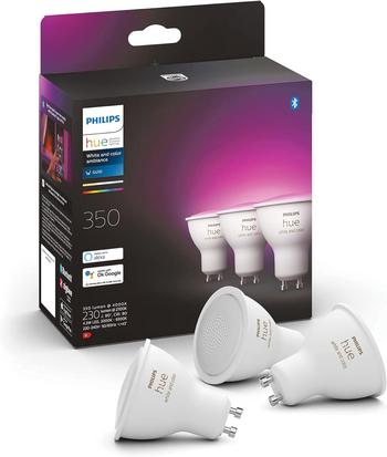 Spare 24% beim Kauf der Philips Hue White & Color Ambiance GU10 LED Spots – Dein smartes Lichtsystem!: https://m.media-amazon.com/images/I/71Ei2eBj98L._AC_SL1500_.jpg