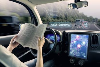 Cathie Wood Thinks This Magnificent Artificial Intelligence (AI) Stock-Split Stock Could Surge 777%: https://g.foolcdn.com/editorial/images/761049/self-driving-autonomous-driving.jpg