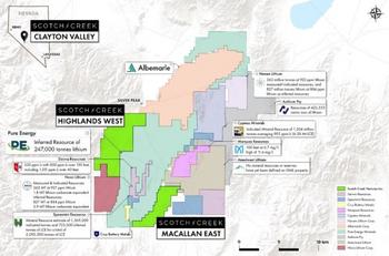 Scotch Creek Increases Land Package to Over 10,000 Acres in North America’s Prolific Clayton Valley, Nevada: https://www.irw-press.at/prcom/images/messages/2022/68248/SCVNov162022MacallanClaimExtension_EN_PRcom.001.jpeg