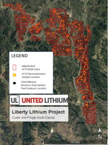 United Lithium Corp. Receives Confirmation of Adjudication on 220 Additional BLM Claims from the Liberty Lithium Project in the Black Hills, South Dakota: https://www.irw-press.at/prcom/images/messages/2023/68738/20230103PringleClaimsAdjudicated_en_PRcom.001.png