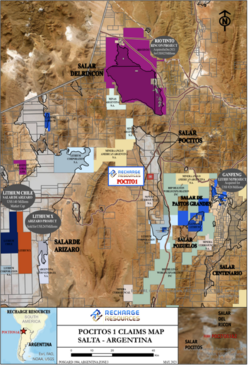 Recharge Completes Data Acquisition of Pocitos 1 Lithium Brine Project for NI 43-101 Resource Estimate: https://www.irw-press.at/prcom/images/messages/2023/72644/Recharge.NewsRelease(November142023)_PRcom.002.png