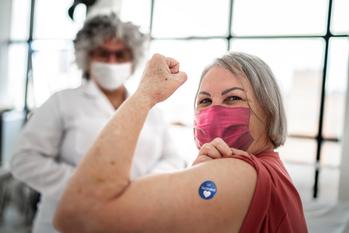 Why Shares of Novavax Are Up Monday: https://g.foolcdn.com/editorial/images/739145/vaccinated-senior-woman-flexing-biceps-muscle-with-got-vaccinated-sticker.jpg