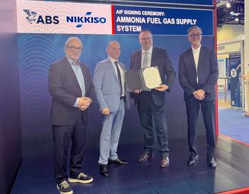 ABS genehmigt Ammoniak-Kraftstoffversorgungssystem von Nikkiso Clean Energy & Industrial Gases: https://ml.globenewswire.com/Resource/Download/6444b6f6-ff5b-46d6-b8c2-e811d79b434b/image1.jpeg