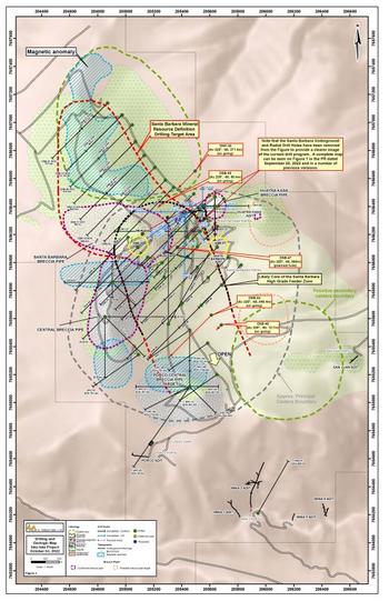 Eloro Resources durchschneidet 198,00 g Ag eq/t (67,79 g Ag/t, 1,44 % Zn und 1,04 % Pb) auf 134,47 m im silberreichen Gebiet der hochgradigen Feeder-Zone im Zielgebiet Santa Barbara auf dem polymetallischen Silber-Zinn-Projekt Iska Iska im Department: https://www.irw-press.at/prcom/images/messages/2022/67705/Eloro_051022_DEPRcom.001.jpeg