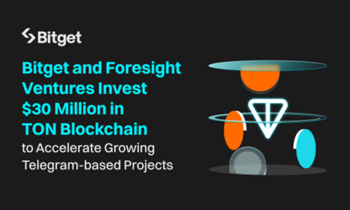 Bitget und Foresight Ventures investieren zur Beschleunigung des Wachstums von Telegram-basierten Projekten 30 Millionen Dollar in TON-Blockchain: https://ml-eu.globenewswire.com/Resource/Download/1a4f2f79-f7ca-4408-aa90-690c2db14f28/image1.png