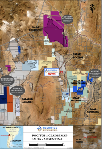 Recharge NI 43-101 Mineral Resource Estimate at Pocitos 1 Lithium Brine Project Near Completion: https://www.irw-press.at/prcom/images/messages/2023/72915/RechargeResources_December62023_EN_PRcom.002.png