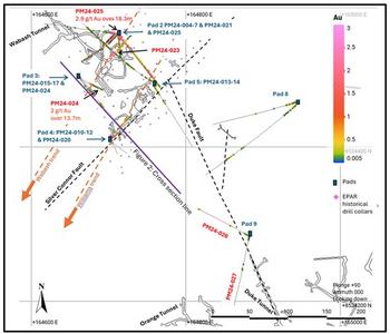 EQS-News: North Peak Intersects 2.9 g/t Au over 18.3m (60ft) and 2.0 g/t Au Over 13.7m (45ft) in Final Holes of Phase 1 at Prospect Mountain North; Second Phase of Drilling Commences: https://images.newsfilecorp.com/files/9875/223577_5d10968cb4b5797c_002.jpg