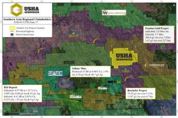 Usha Resources Options Southern Arm VMS Property from Abitibi Metals with ~7.3 km Copper-Gold Trend: https://www.irw-press.at/prcom/images/messages/2024/76268/USHA20240717Acquisition_en_PRcom.001.png