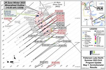 F3 Uranium Hits 18.0m of 8.8% U3O8 and Discovers Another Shear Zone Parallel to A1: https://www.irw-press.at/prcom/images/messages/2023/71628/2023-08-14-Weitere%20Shear%20Zone_PRcom.006.jpeg