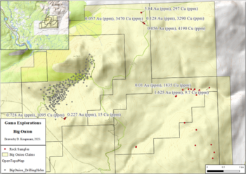 Gama Explorations Identifies Elevated Gold Values East of Historic Drilling at its Big Onion Project in BC  : https://www.irw-press.at/prcom/images/messages/2023/69916/GAMA_300323_ENPRcom.001.png