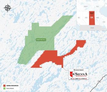 Sienna Almost Doubles Acreage of Stonesthrow Gold Project in Saskatchewan Bordering Ramp Metals Inc: https://www.irw-press.at/prcom/images/messages/2024/76718/Sienna_090424_ENPRcom.001.jpeg