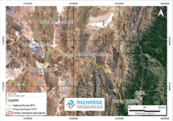 Recharge Resources Issued Drill Permit for Pocitos One Drill Program to Further Define its NI 43-101 Inferred Mineral Resource Estimate of 143,000 Tonnes Lithium Metal 760,000 Tonnes Lithium Carbonate Equivalent: https://www.irw-press.at/prcom/images/messages/2024/73501/Recharge_020624_ENPRcom.003.png