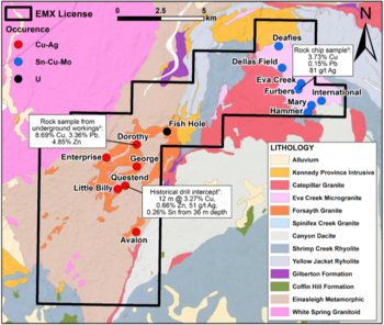 EMX Options its Copperhole Creek Polymetallic Project in Australia to Lumira Energy Ltd.: https://www.irw-press.at/prcom/images/messages/2023/71946/EMX_091323_ENPRcom.002.png