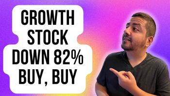 1 Growth Stock Down 82% You'll Regret Not Buying on the Dip: https://g.foolcdn.com/editorial/images/747936/growth-stock-down-82-buy-buy.jpg