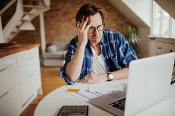 Inflation Is Impacting Retirement Savings. Here's How to Keep Funding Your Nest Egg in Spite of It: https://g.foolcdn.com/editorial/images/718062/man-40s-stress-laptop-gettyimages-508298574.jpg