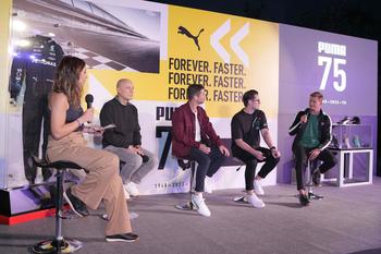 PUMA Celebrates its 75th Anniversary and Rich History in Motorsport: https://mms.businesswire.com/media/20230303005219/en/1729372/5/75_ANNIVERSARY_BAHRAIN_PANEL_TALK_6.jpg