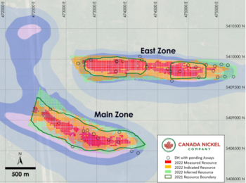 Updated Mineral Resource Estimate Doubles Measured & Indicated Resources at Canada Nickel’s Crawford Nickel Sulphide Project: https://www.irw-press.at/prcom/images/messages/2022/66573/CanadaNickel_06072022_ENPRcom.004.png