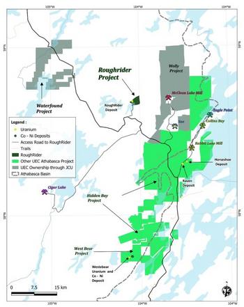 Uranium Energy Corp durchschneidet 12,7% eU3O8 auf 7,2 Metern, 850 m nordöstlich der Lagerstätte Roughrider: https://www.irw-press.at/prcom/images/messages/2024/76579/20082024_DE_UEC_Roughrider.001.jpeg