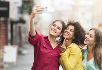 1 Unstoppable Stock Just Joined the $1 Trillion Club Again -- This Time, It's Poised to Stay: https://g.foolcdn.com/editorial/images/763698/three-friends-taking-a-smiling-selfie-with-a-smart-phone.jpg