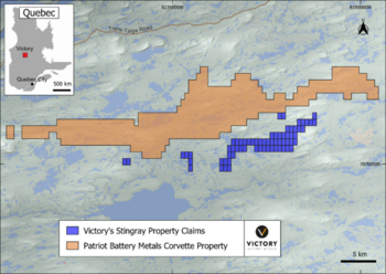 Victory Battery Metals Outlines Initial Plans for Its Stingray Exploration Program in James Bay Lithium District: https://www.irw-press.at/prcom/images/messages/2023/69257/VictoryBattery_021323_ENPRcom.001.png
