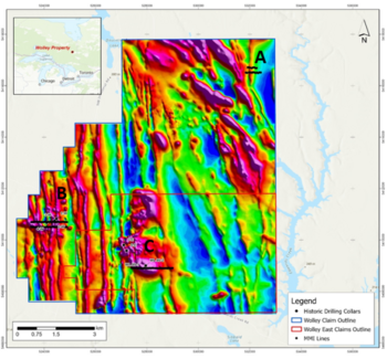 Canada One Completes Mobile Metal Ion (MMI) Soil Geochemical Survey at Abitibi East Critical Minerals Project, Timmins, Ontario: https://www.irw-press.at/prcom/images/messages/2023/72681/CanadaOne_161123_PRCOM.001.png