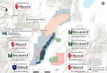 Sienna Enters Into an Agreement for an Option to Acquire 100% of the “Elko Lithium Project” in Elko County, Nevada Bordering Surge Battery Metals : https://www.irw-press.at/prcom/images/messages/2023/71689/Sienna_081723_ENPRcom.001.jpeg