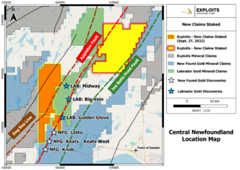 Exploits Stakes Additional Claims Along the Appleton Fault Corridor and Grants Stock Options : https://www.irw-press.at/prcom/images/messages/2022/67864/Exploits_101922_ENPRcom.001.png