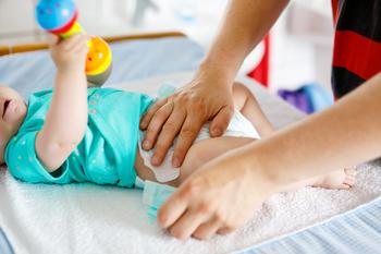 These 2 Stocks Led the Dow Lower Monday: https://g.foolcdn.com/editorial/images/718622/getty-baby-diaper-change.jpg