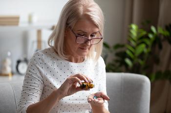 Some Retired Couples Might Need $413,000 for Healthcare Costs. Consider Yourself Warned.: https://g.foolcdn.com/editorial/images/765845/retired-woman-taking-medication-health-pills-pharmacy.jpg