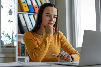 January Has Been 1 of the Worst Months for the S&P 500 Over the Last 20 Years. Here Are 3 Stocks to Buy Anyway.: https://g.foolcdn.com/editorial/images/759884/young-woman-looking-at-laptop.jpg