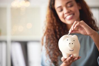 Your Money Can Pull Double Duty: Save for Retirement and Build an Emergency Fund at the Same Time: https://g.foolcdn.com/editorial/images/770282/gettyimages-young-woman-save-piggy-bank.jpeg