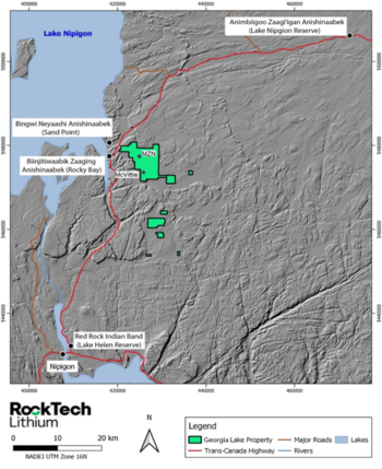 Rock Tech Initiates 2023 Exploration Drilling Program to expand the Georgia Lake Resource Potential, Targeting extensions to the MZN and McVittie Spodumene Pegmatites: https://www.irw-press.at/prcom/images/messages/2023/69551/MInfoExplorationDrillingMobilizingDrillRigEN-020.001.png