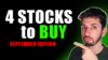4 Top Stocks to Buy in September: https://g.foolcdn.com/editorial/images/746426/stocks-to-buy.png