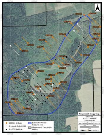 Manganese X Energy - Battery Hill Manganese Deposit Advancing Towards Pre-Feasibility Stage with Completion of Drill Program: https://www.irw-press.at/prcom/images/messages/2023/69862/MN_032923_ENPRcom.001.jpeg