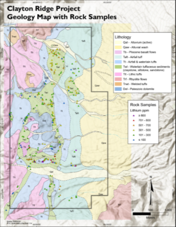 USCM Defines Broad Mineralized Lithium Claystone System at Clayton Ridge Lithium Property: https://www.irw-press.at/prcom/images/messages/2023/68856/16012023_USCM_EN_ClaytonRidgeSampling-FINAL.001.png