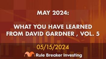 What You've Learned From Motley Fool Co-Founder David Gardner: https://g.foolcdn.com/editorial/images/777955/image.jpeg