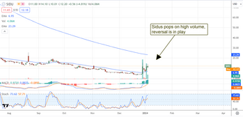 Is Sidus Space about to launch its share price into reversal?: https://www.marketbeat.com/logos/articles/med_20240105082655_chart-sidu-152024ver001.png
