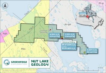 Greenridge Exploration Provides Technical Review of its Nut Lake Uranium Project in Thelon Basin, Nunavut: https://www.irw-press.at/prcom/images/messages/2024/74141/GXP030424_en_PRcom.001.jpeg