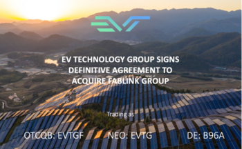 EV Technology Group Announces Agreement to Acquire up to 100% of Fablink Group, Spearheading Future Global Growth: https://www.irw-press.at/prcom/images/messages/2022/66929/EVTG_FINAL_030822_ENPRcom.001.png