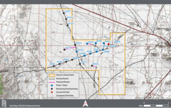 Pan American Energy Completes Drilling on Drill Hole #2, HL009, to a Total Depth of 600 Feet at The Horizon Lithium Project: https://www.irw-press.at/prcom/images/messages/2023/69507/PanAmerican_020323_PRCOM.002.png