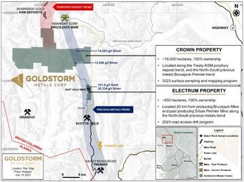 Goldstorm Metals Commences Drilling at the Electrum Gold and Silver Project, British Columbia: https://www.irw-press.at/prcom/images/messages/2023/71540/GSTM_030823_ENPRcom.001.jpeg