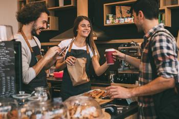 If You Can't Start Your Day Without Coffee, Then You Might Love This Company Looking to Take On Starbucks: https://g.foolcdn.com/editorial/images/761359/coffee-shop-service-restaurant-take-out.jpg