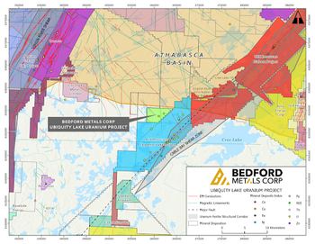 Bedford Metals Identifies Key Uranium Markers at Close Lake Uranium Project: https://www.irw-press.at/prcom/images/messages/2024/76240/Bedford_150724_ENPRcom.002.png