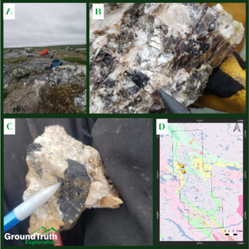 Eureka führt Probenahmen in seinem gesamten Portfolio durch und stößt im Projekt New Leaf in der Region Nunavik in Quebec auf große Pegmatitaufschlüsse: https://www.irw-press.at/prcom/images/messages/2024/76726/ERKA_040924_DE_PRcom.002.png